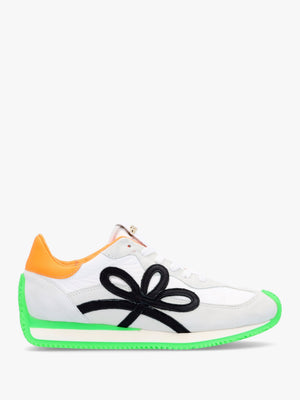 Movie Green & Orange Suede Runner Trainers