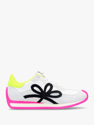 Movie Pink & Yellow Suede Runner Trainers