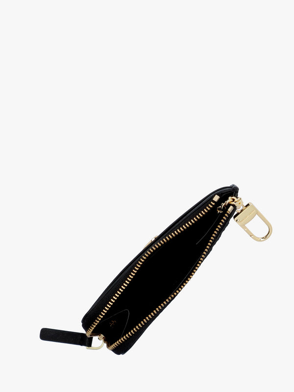 The J Marc Top Zip Black Leather Multi Wallet