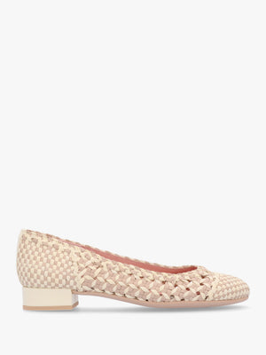 Gretschen Multicoloured Woven Leather Ballerina Pumps