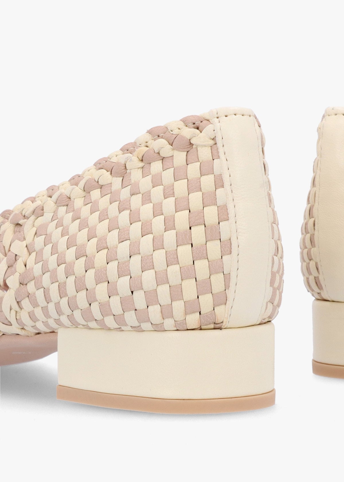 Gretschen Multicoloured Woven Leather Ballerina Pumps