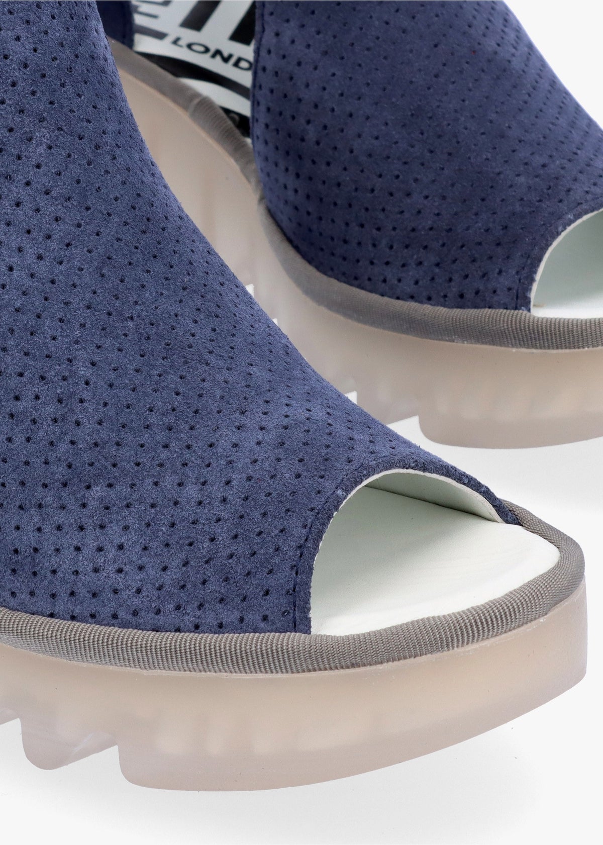 Biga Jeans Suede Wedge Sandals