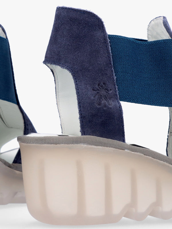 Biga Jeans Suede Wedge Sandals