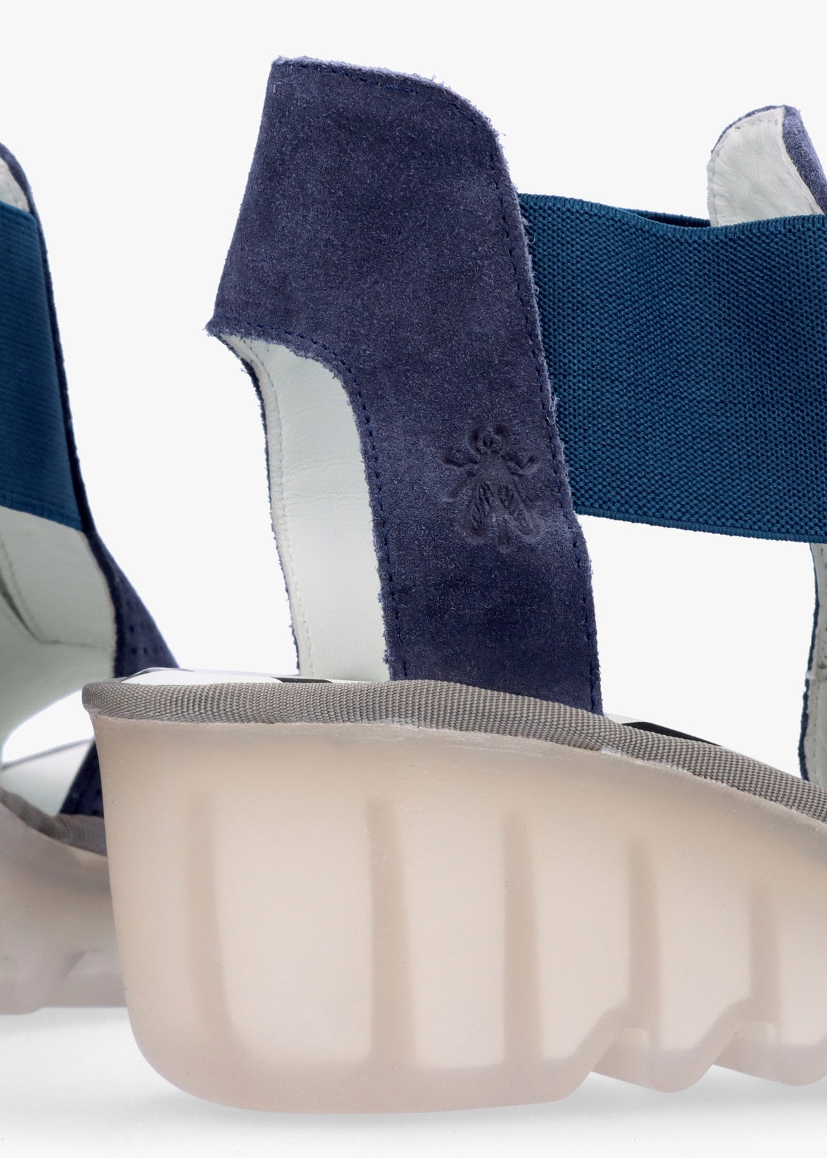 Biga Jeans Suede Wedge Sandals