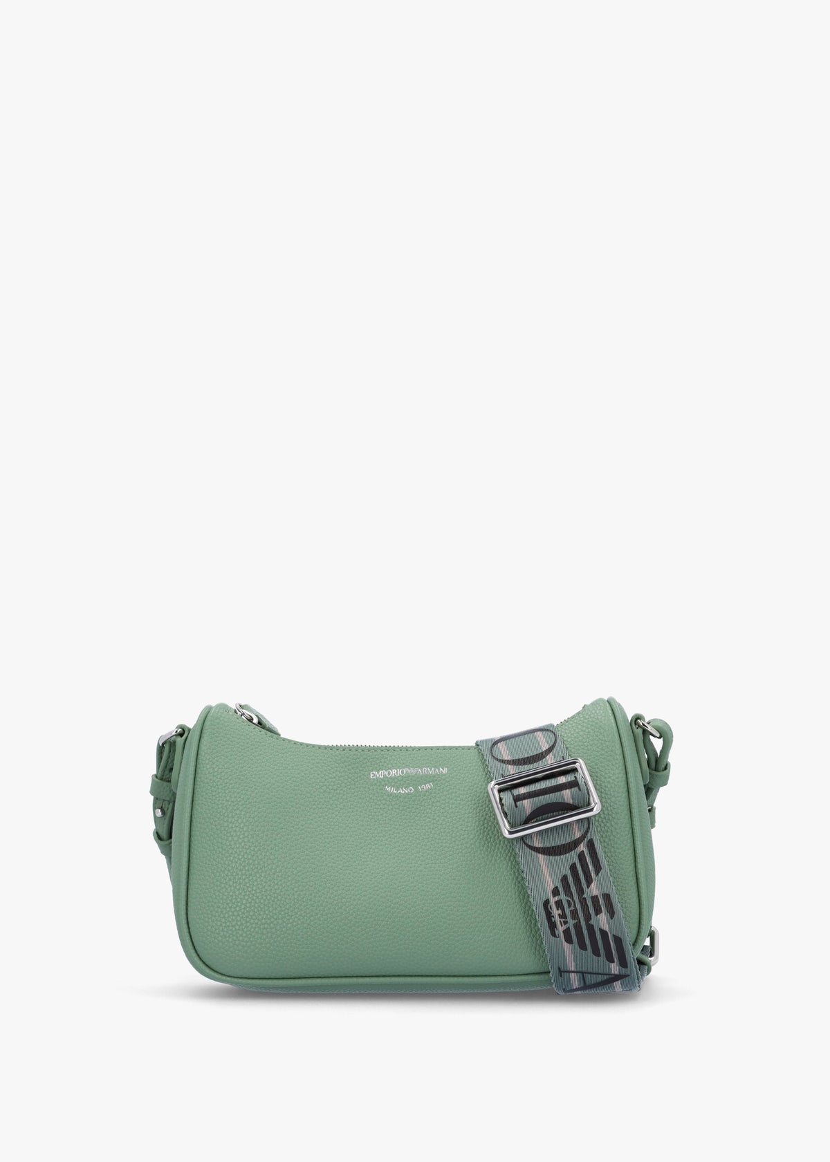 Lilly Sage Urban Chic Pebbled Baguette Bag