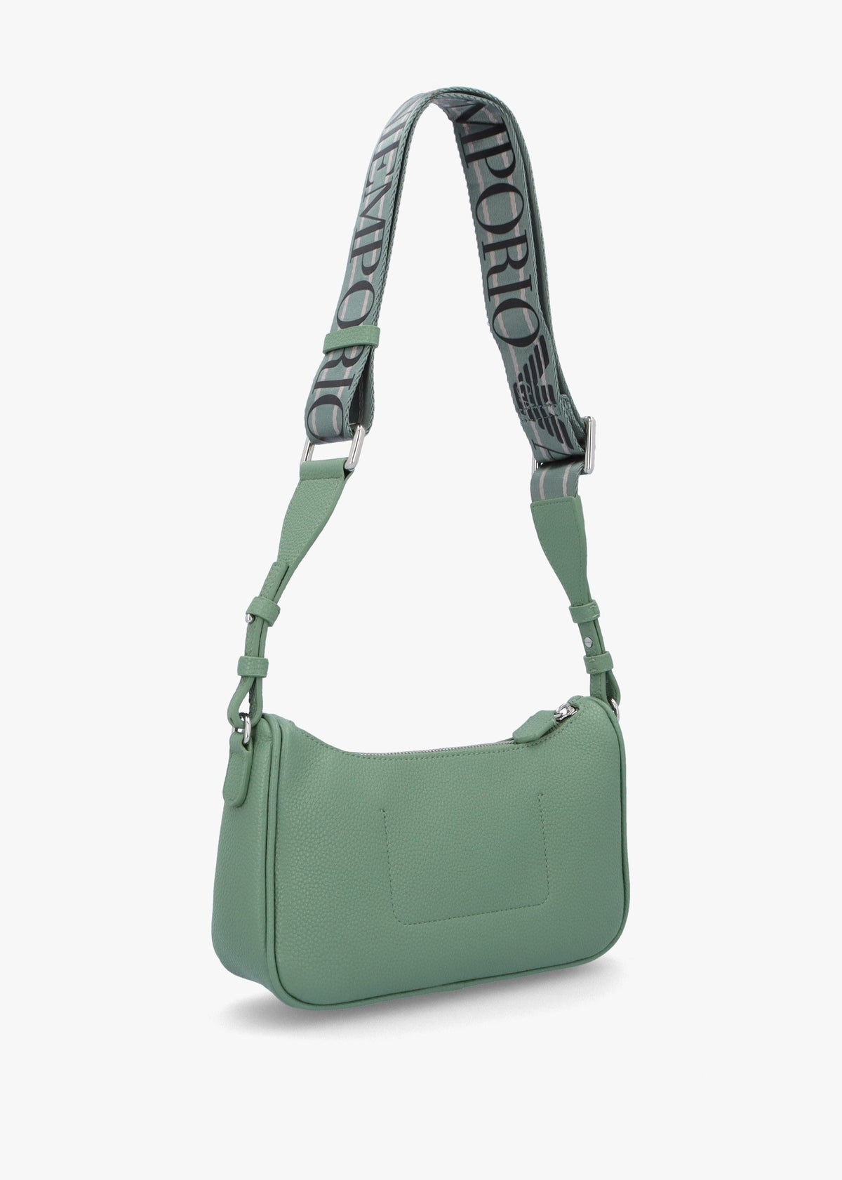 Lilly Sage Urban Chic Pebbled Baguette Bag