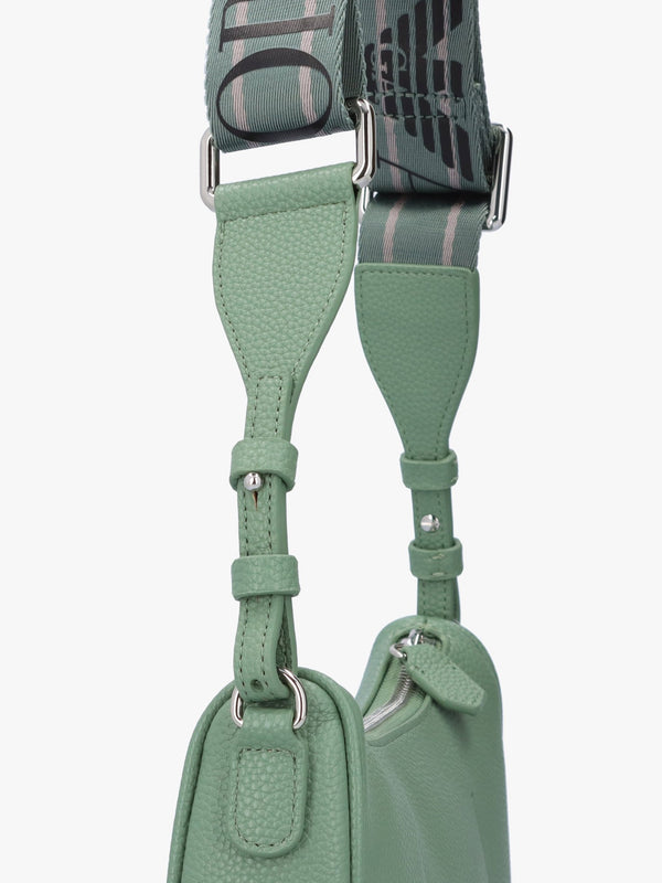 Lilly Sage Urban Chic Pebbled Baguette Bag