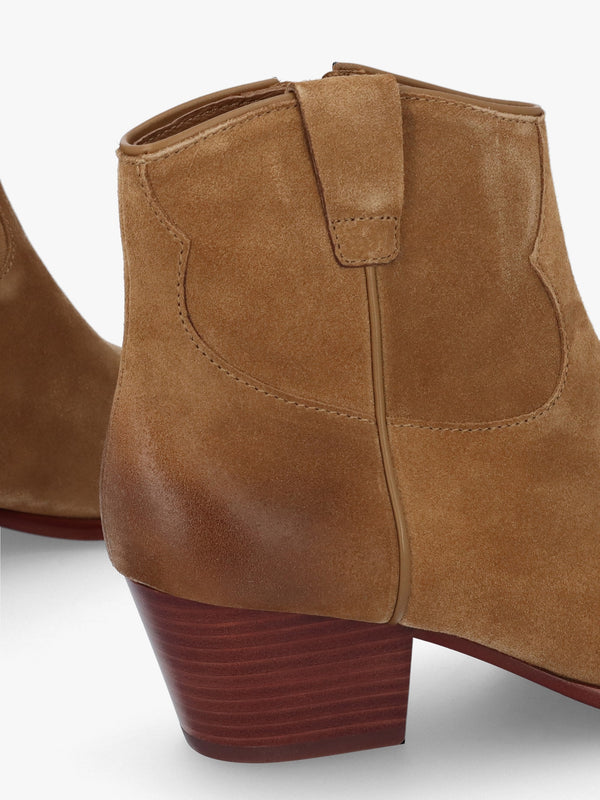 Fame Antilope Suede Western Ankle Boots
