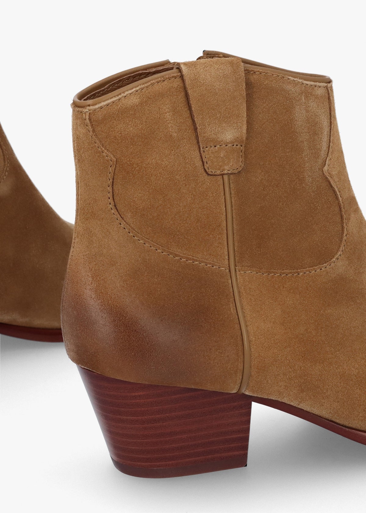 Fame Antilope Suede Western Ankle Boots