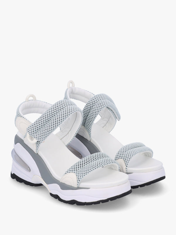 Doxa Illusion White Transparent Wedge Sporty Sandals