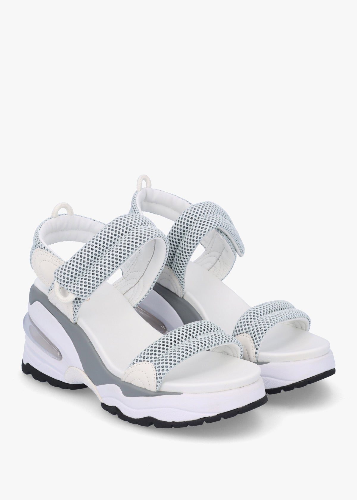 Doxa Illusion White Transparent Wedge Sporty Sandals