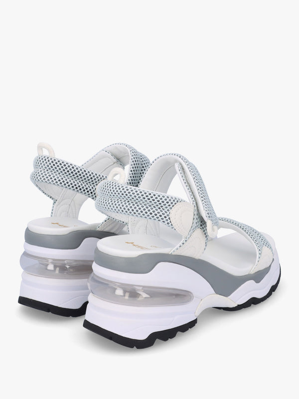 Doxa Illusion White Transparent Wedge Sporty Sandals