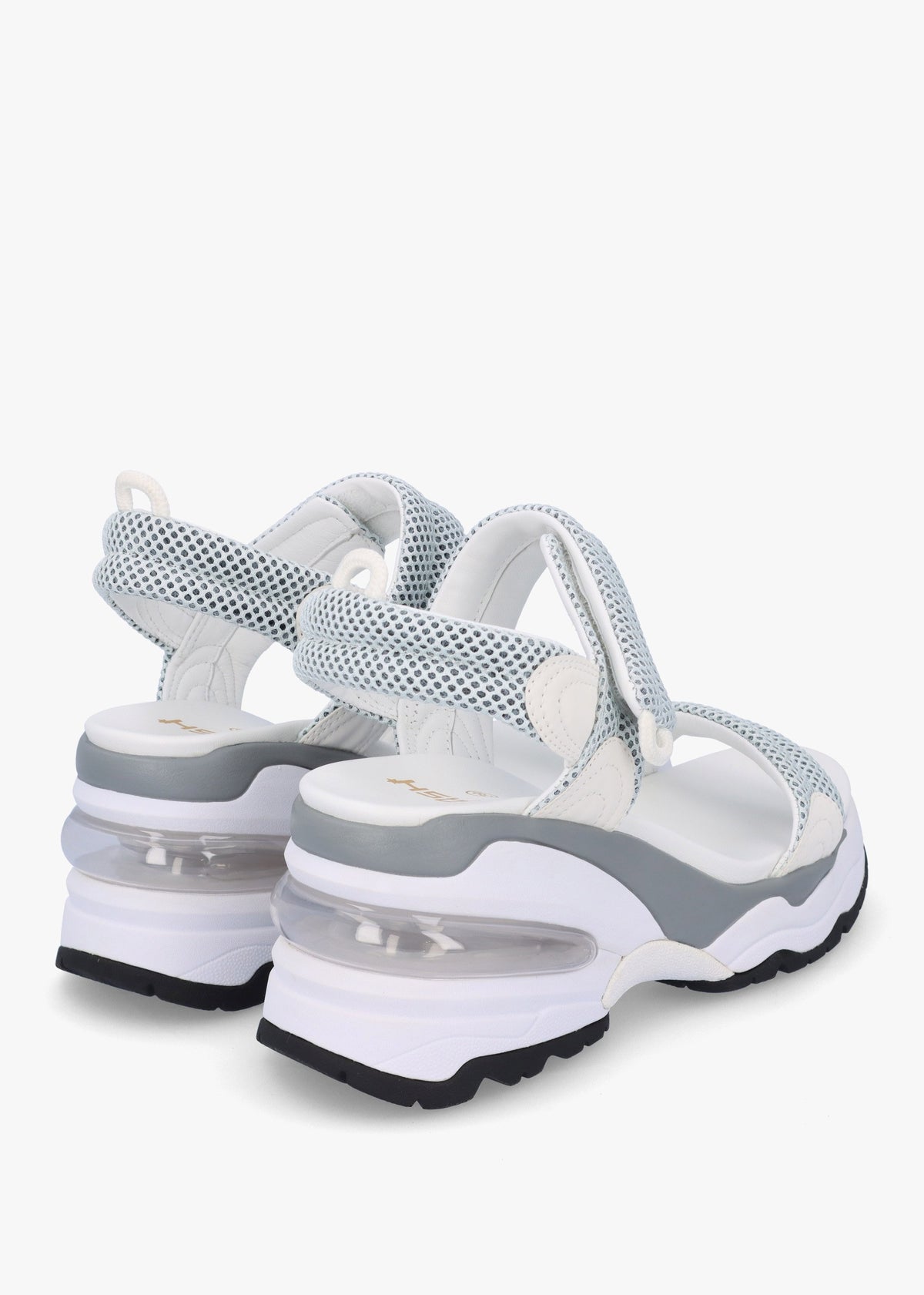 Doxa Illusion White Transparent Wedge Sporty Sandals