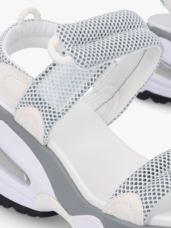 Doxa Illusion White Transparent Wedge Sporty Sandals