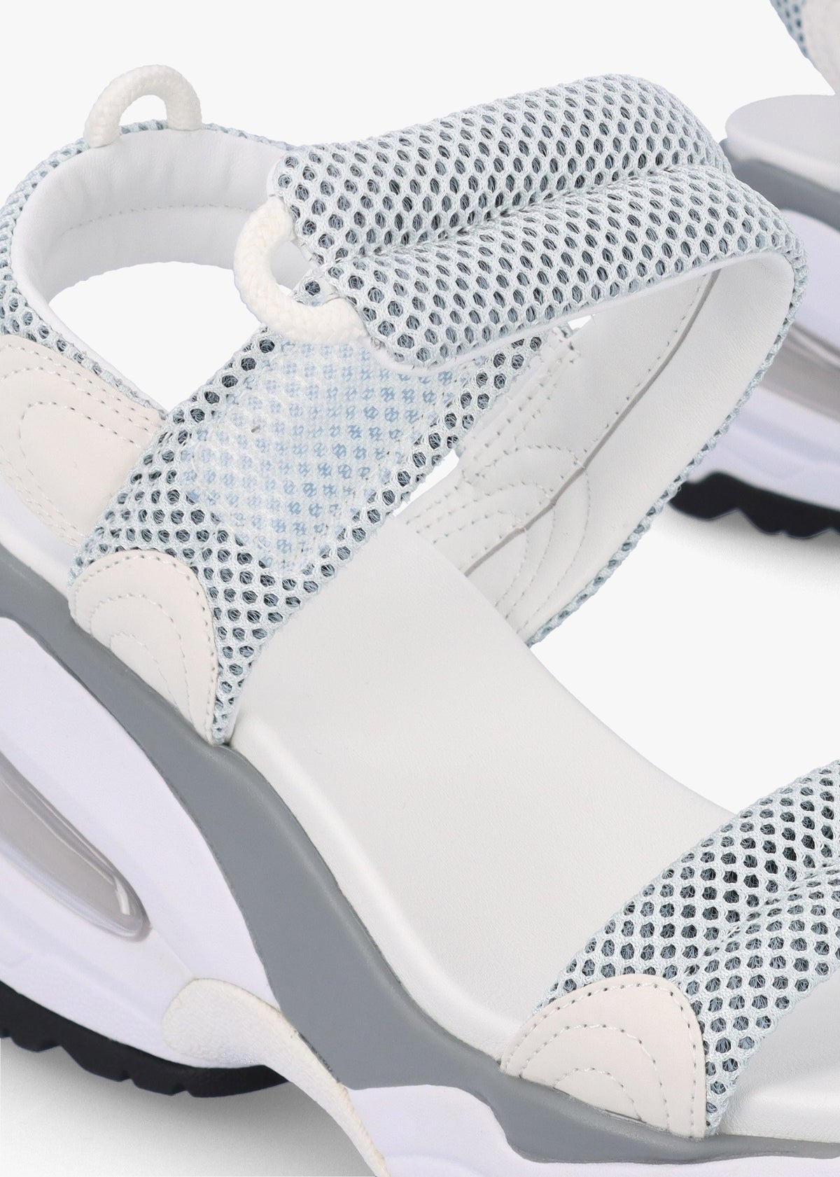 Doxa Illusion White Transparent Wedge Sporty Sandals