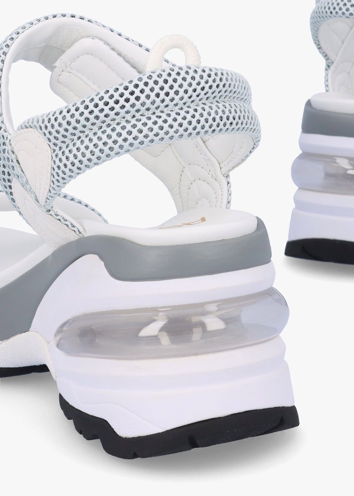Doxa Illusion White Transparent Wedge Sporty Sandals