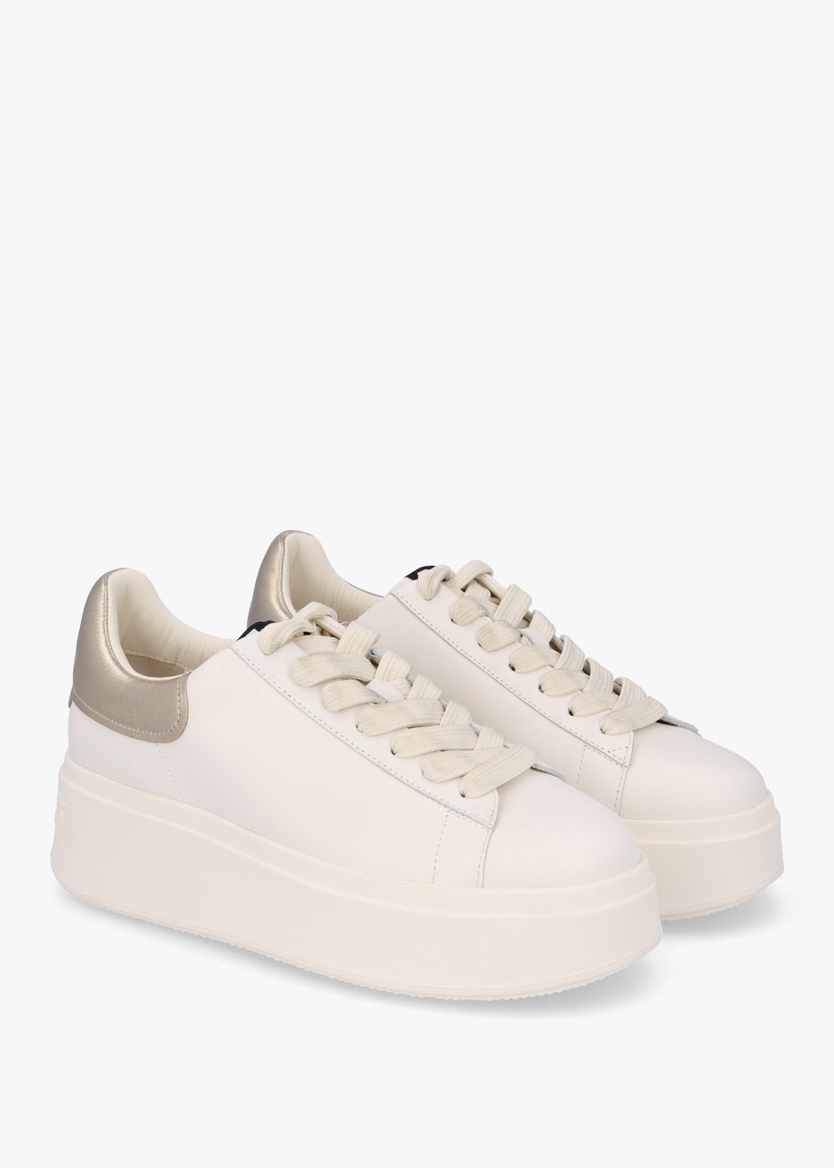 Moby Gardenia Gold Leather Trainers