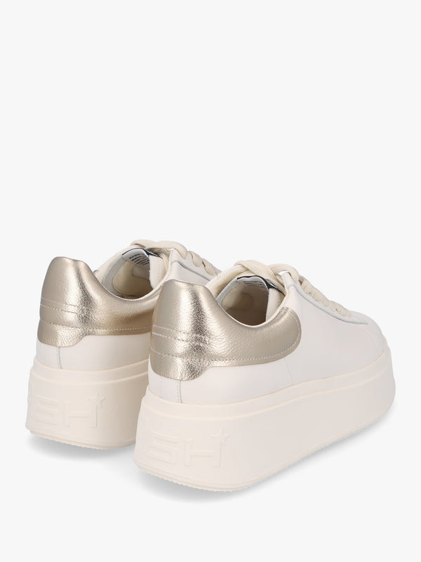 Moby Gardenia Gold Leather Trainers
