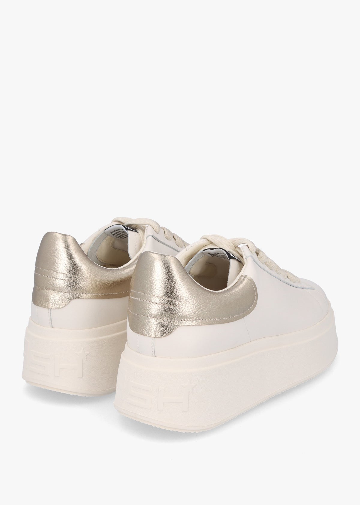 Moby Gardenia Gold Leather Trainers