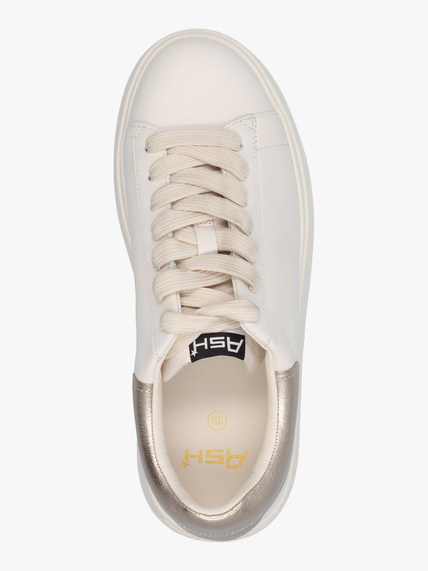 Moby Gardenia Gold Leather Trainers