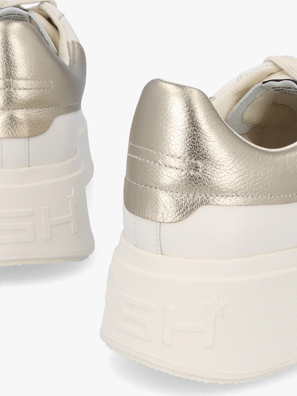 Moby Gardenia Gold Leather Trainers