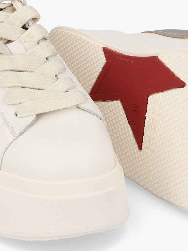 Moby Gardenia Gold Leather Trainers