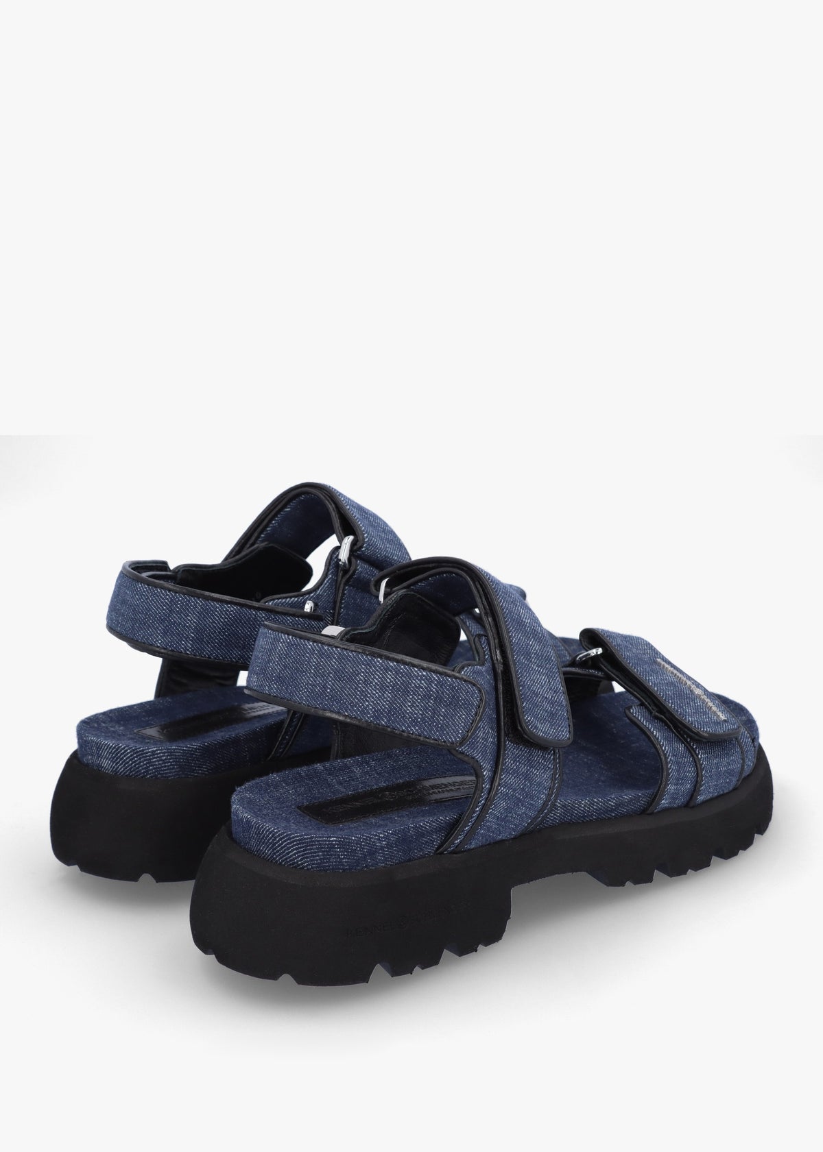 Skill Indigo Denim Chunky Sandals