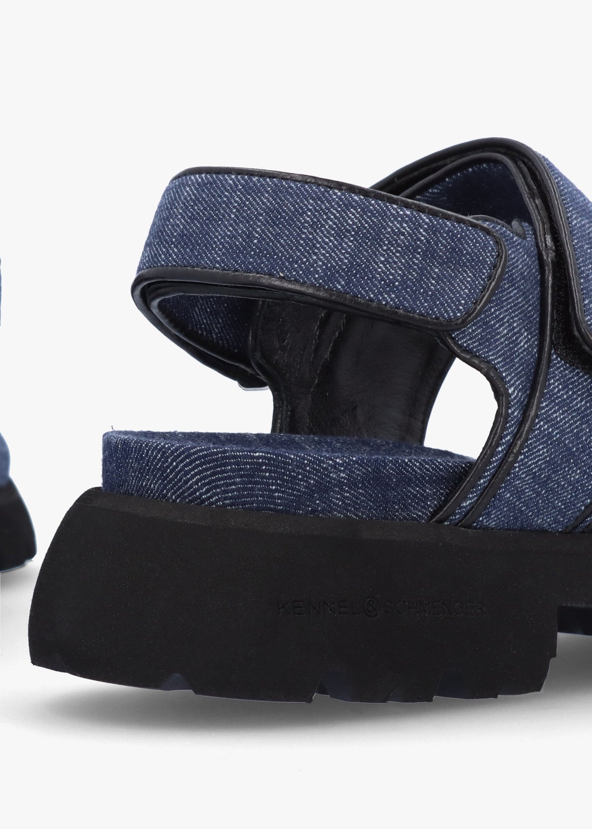Skill Indigo Denim Chunky Sandals