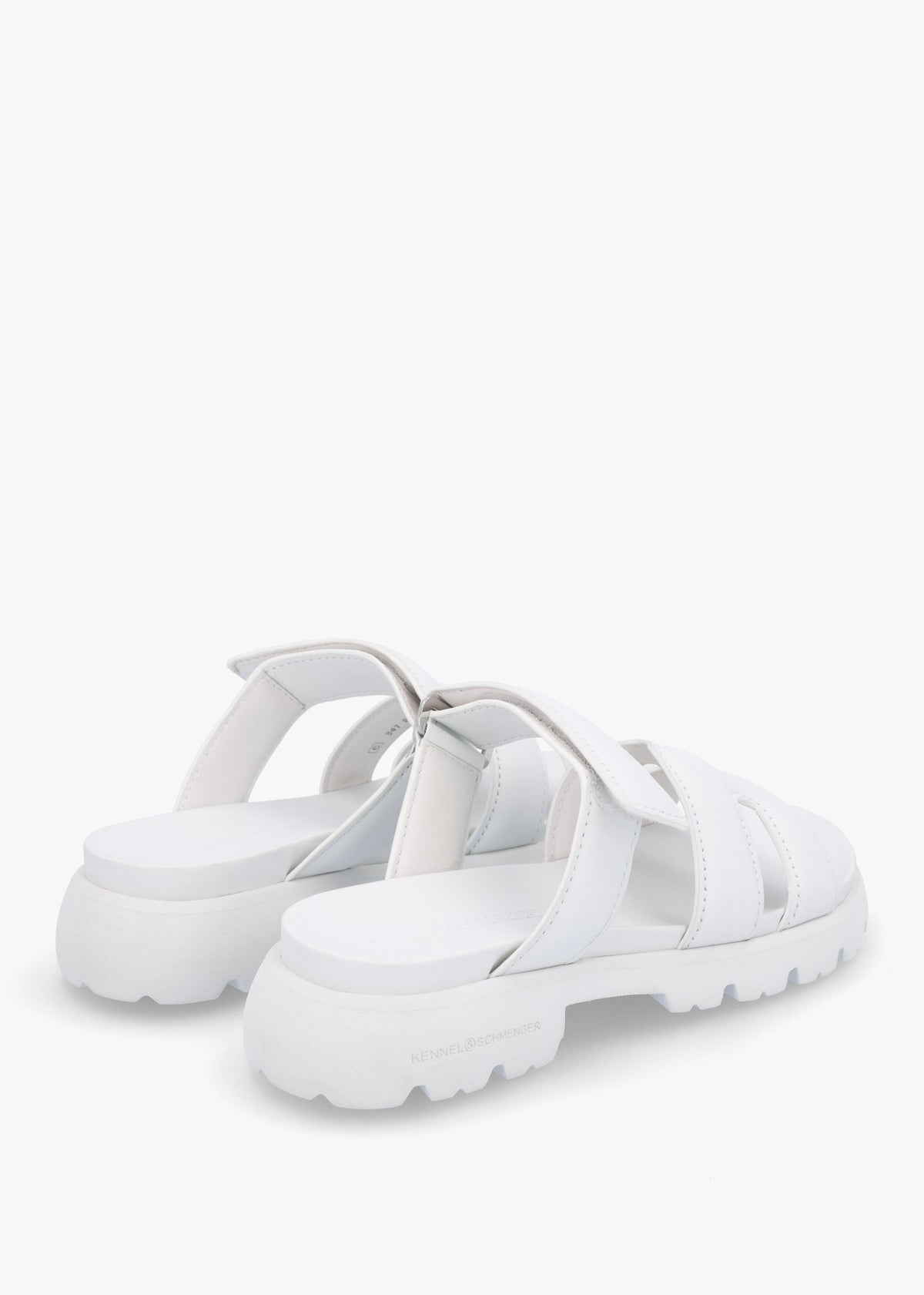Skill Bianco Leather Chunky Mules