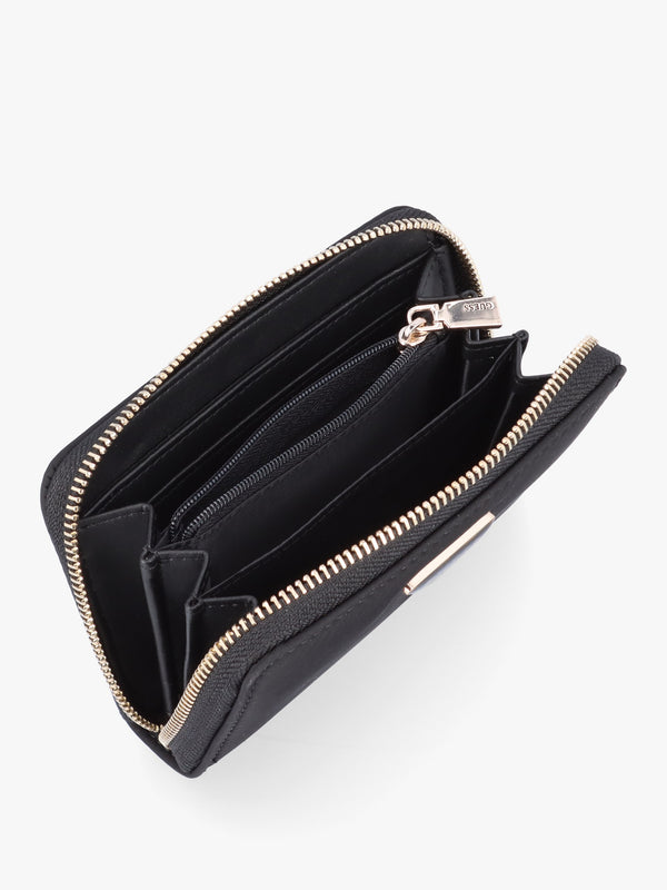Eco Gemma Black Zip Around Wallet