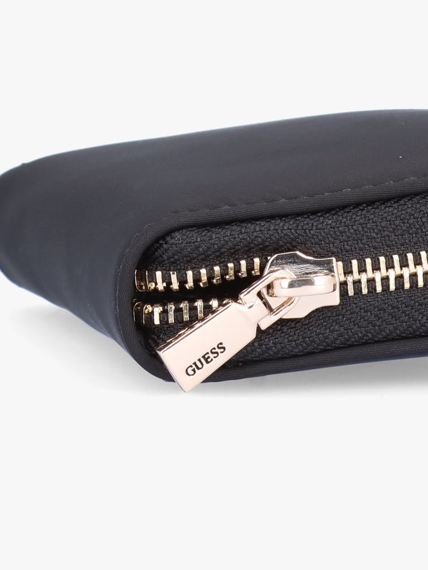 Eco Gemma Black Zip Around Wallet