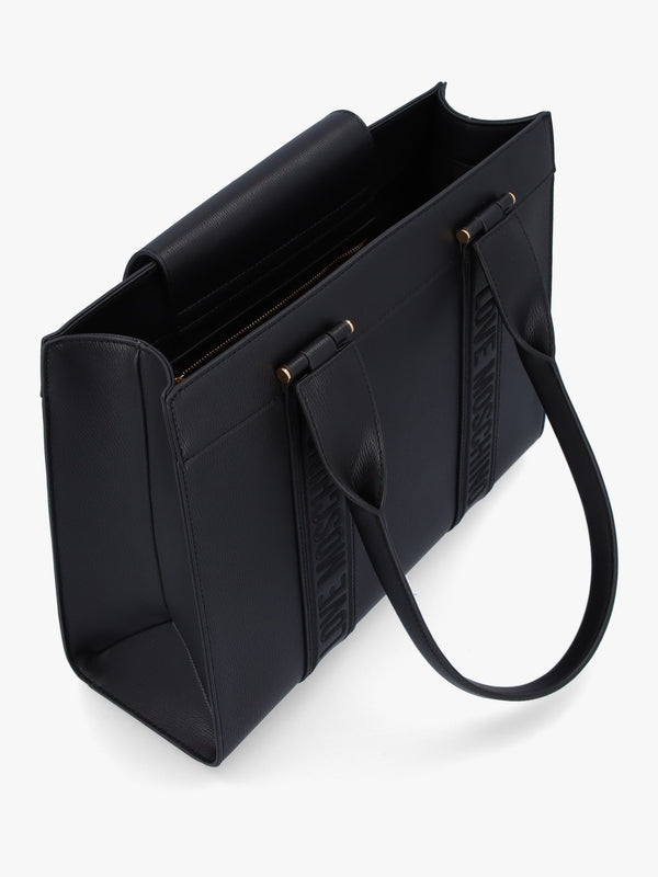 Large Billboard Nero Tote Bag