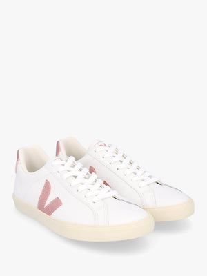 Esplar Logo Leather Extra White Nacre Trainers
