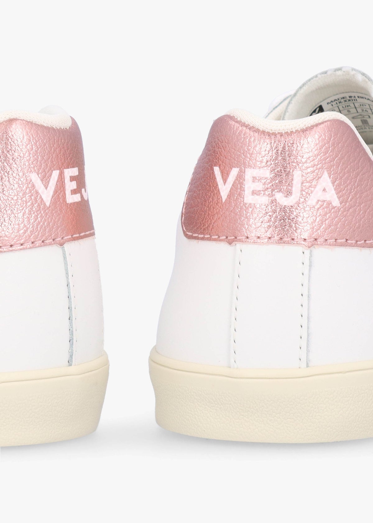 Esplar Logo Leather Extra White Nacre Trainers