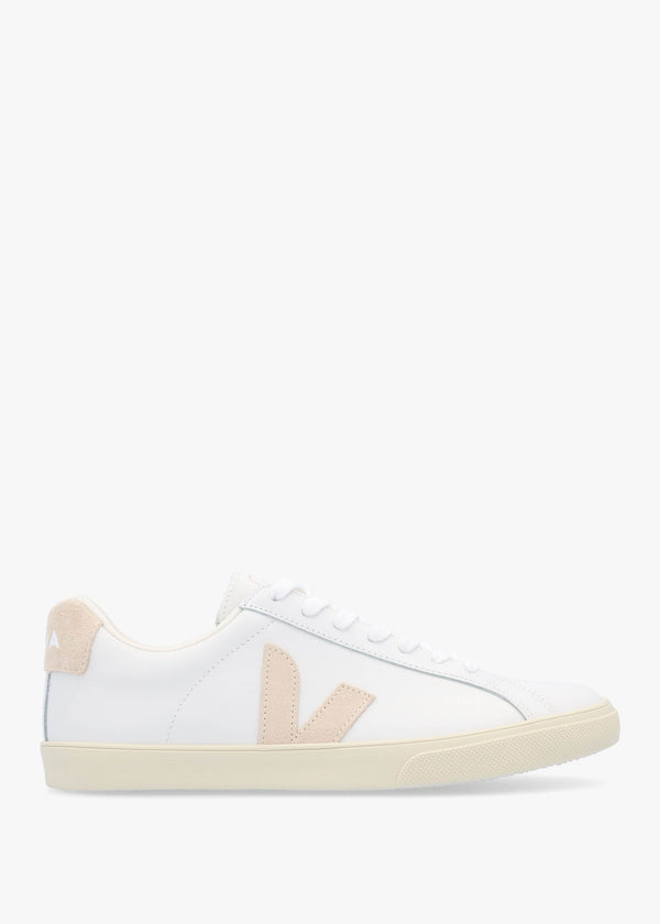 Esplar Logo Leather Extra White Sable Trainers
