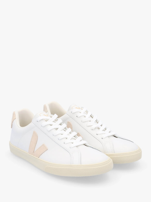 Esplar Logo Leather Extra White Sable Trainers