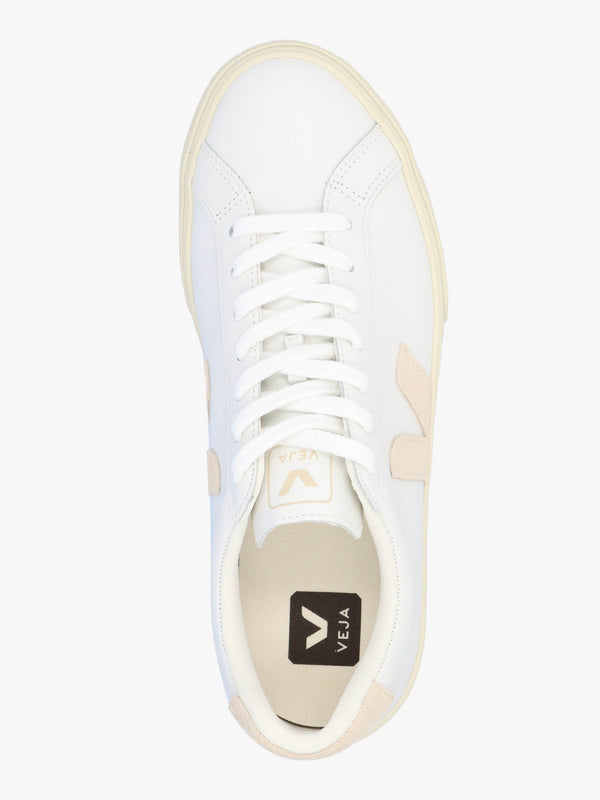 Esplar Logo Leather Extra White Sable Trainers