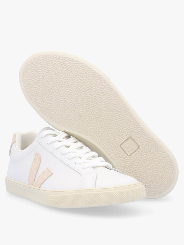 Esplar Logo Leather Extra White Sable Trainers