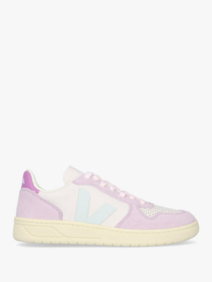 V-10 Leather Gravel Menthol Parme Trainers