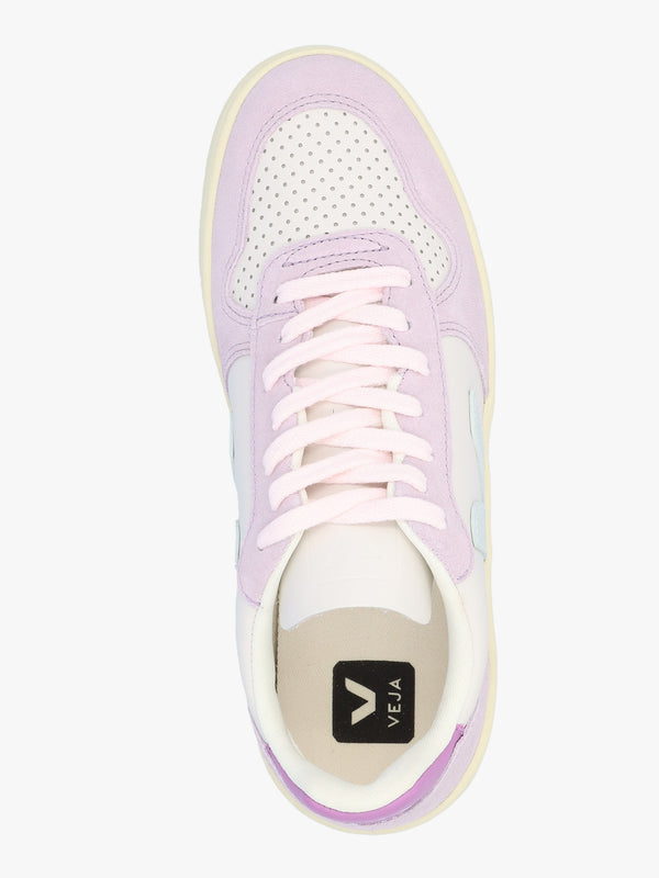 V-10 Leather Gravel Menthol Parme Trainers