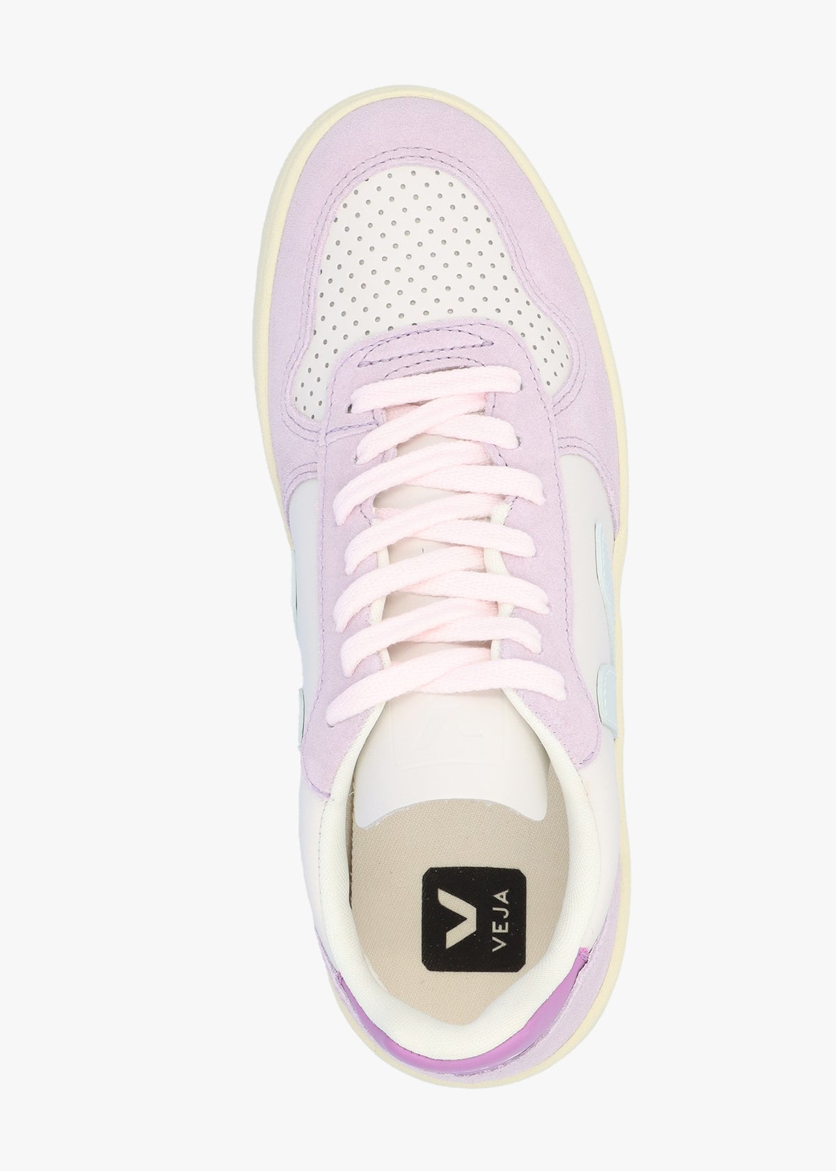 V-10 Leather Gravel Menthol Parme Trainers