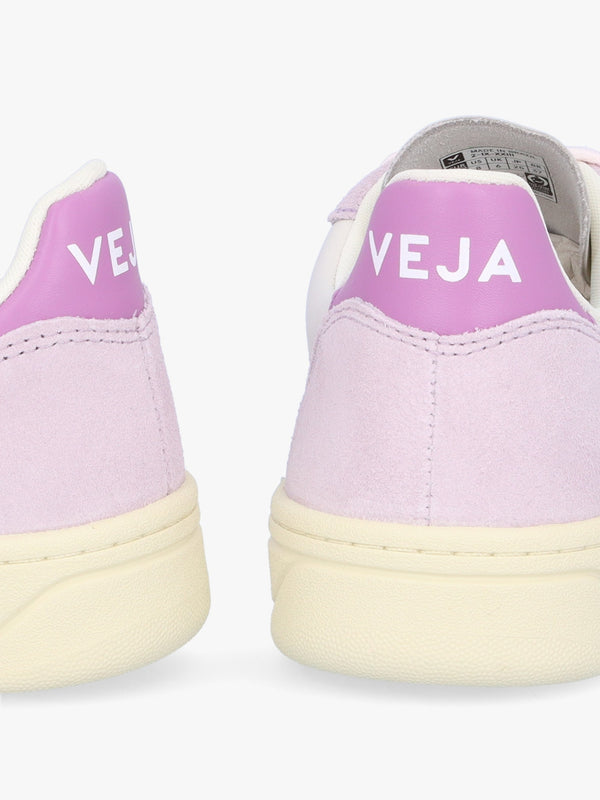 V-10 Leather Gravel Menthol Parme Trainers