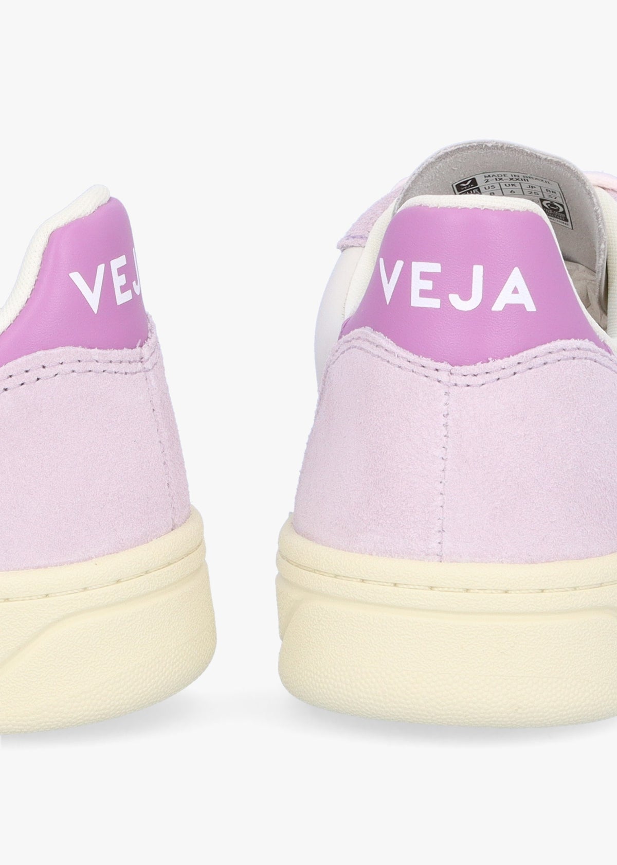 V-10 Leather Gravel Menthol Parme Trainers