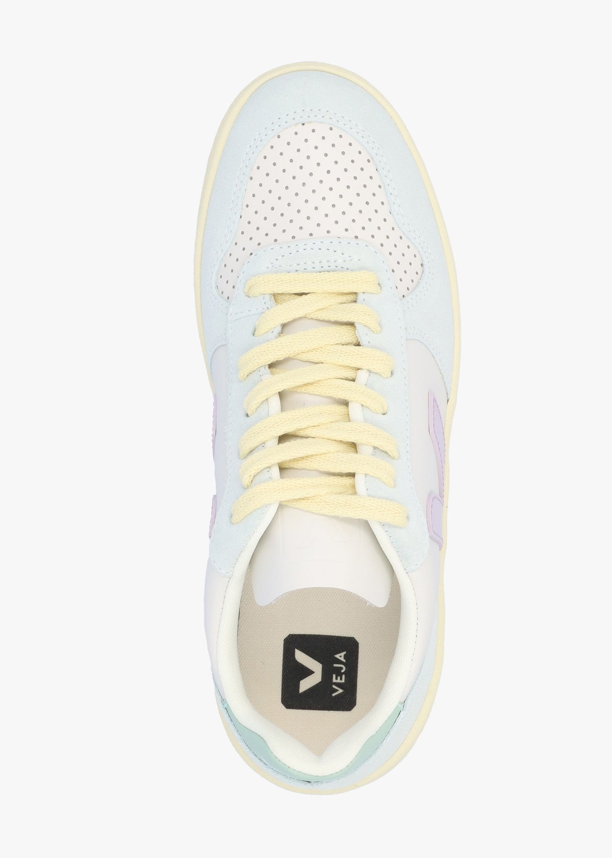 V-10 Leather Gravel Parme Menthol Trainers