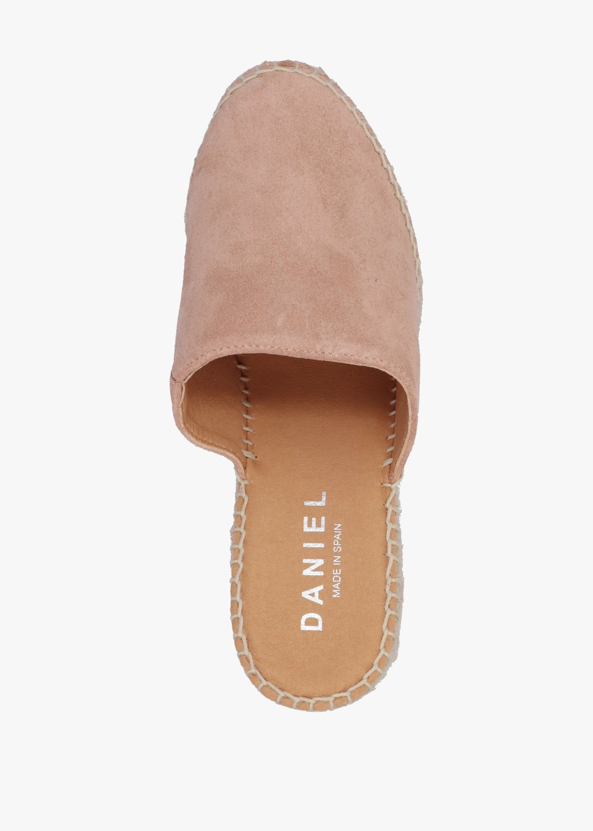 Kris Nude Suede Wedge Espadrille Mules