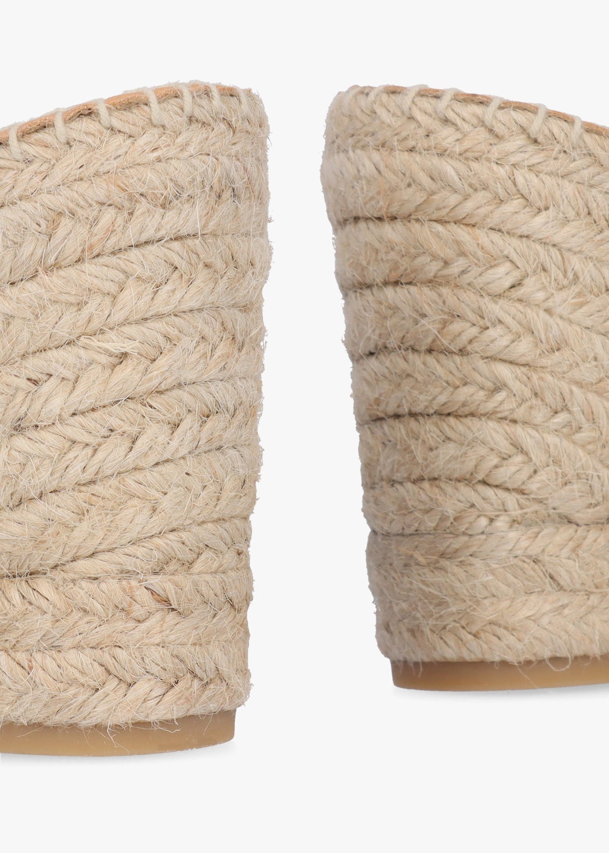 Kris Nude Suede Wedge Espadrille Mules