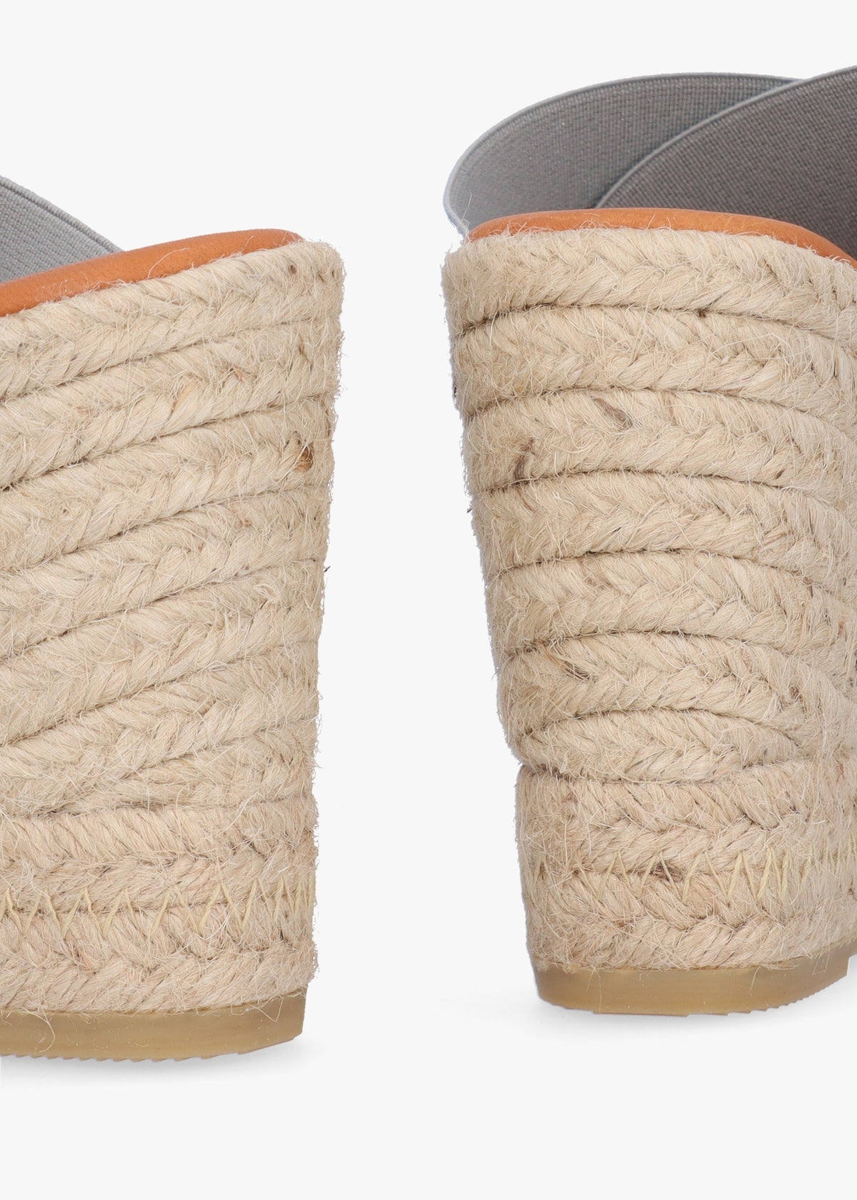 Khloe Silver Cross Strap Wedge Espadrille Mules