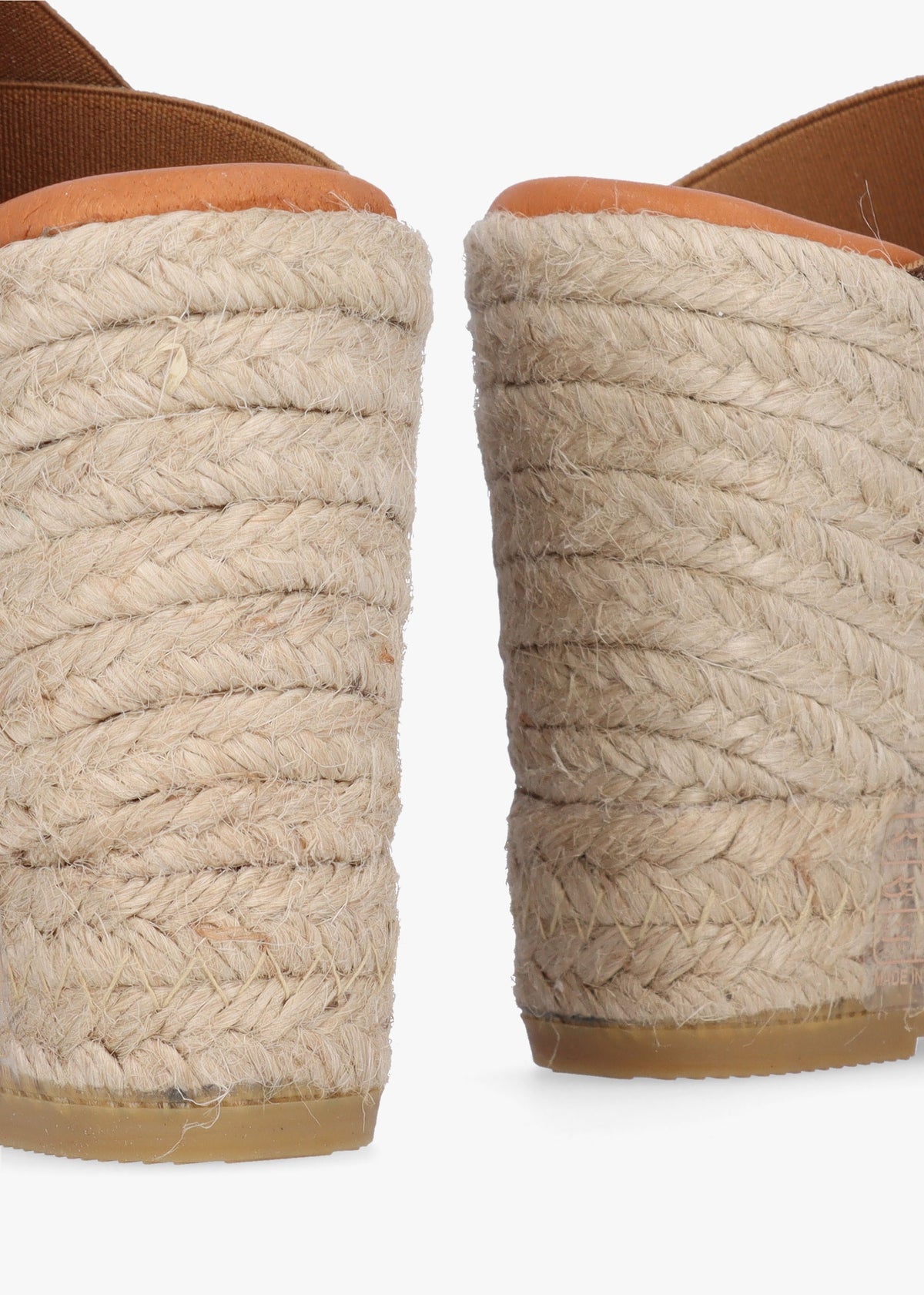 Khloe Bronze Cross Strap Wedge Espadrille Mules
