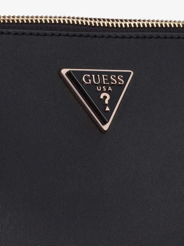 Iwona Triple Compartment Black Cross-Body Bag