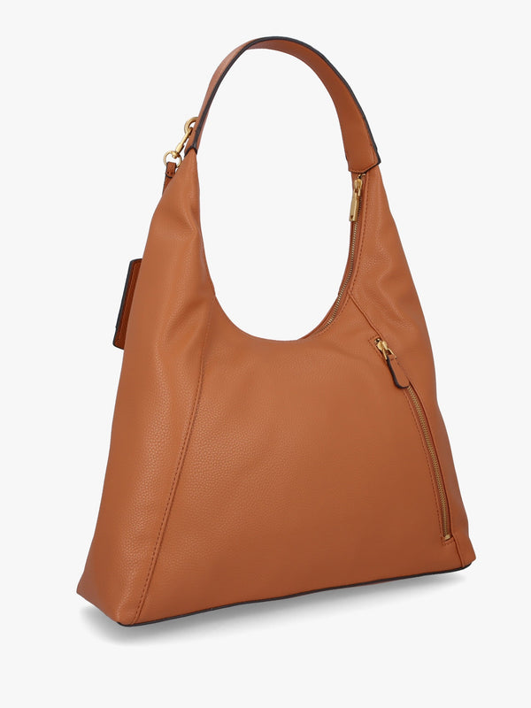 Large Laryn Cognac Hobo Bag